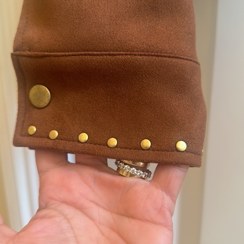 TULAROSA Abbot Faux Suede Cropped Jacket - Picture 9 of 12